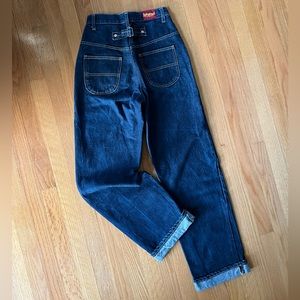 Freddie’s of Pinewood Buckleback Jeans in indigo denim Size 26 R high waisted